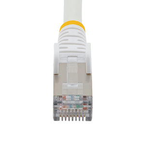 STARTECH networking cable White 15,2 m S/FTP (S-STP) Round (NLWH-50F-CAT6A-PATCH) - Cartouches Certifiees