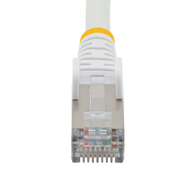 STARTECH networking cable White 15,2 m S/FTP (S-STP) Round (NLWH-50F-CAT6A-PATCH) - Cartouches Certifiees