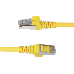STARTECH networking cable Yellow 0,2 m S/FTP (S-STP) Round (NLYL-6IN-CAT6A-PATCH) - Cartouches Certifiees
