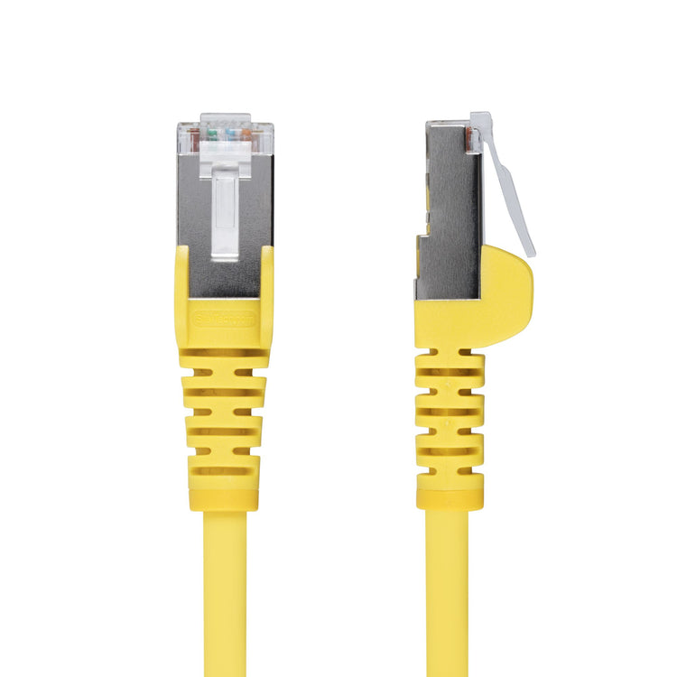 STARTECH networking cable Yellow 7,6 m S/FTP (S-STP) Round (NLYL-25F-CAT6A-PATCH) - Cartouches Certifiees