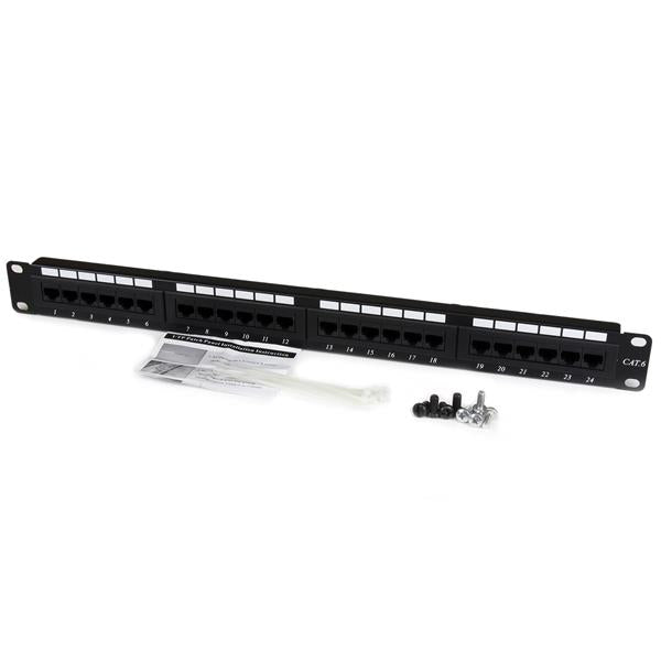 STARTECH patch panel 1U (C6PANEL24) - Cartouches Certifiees