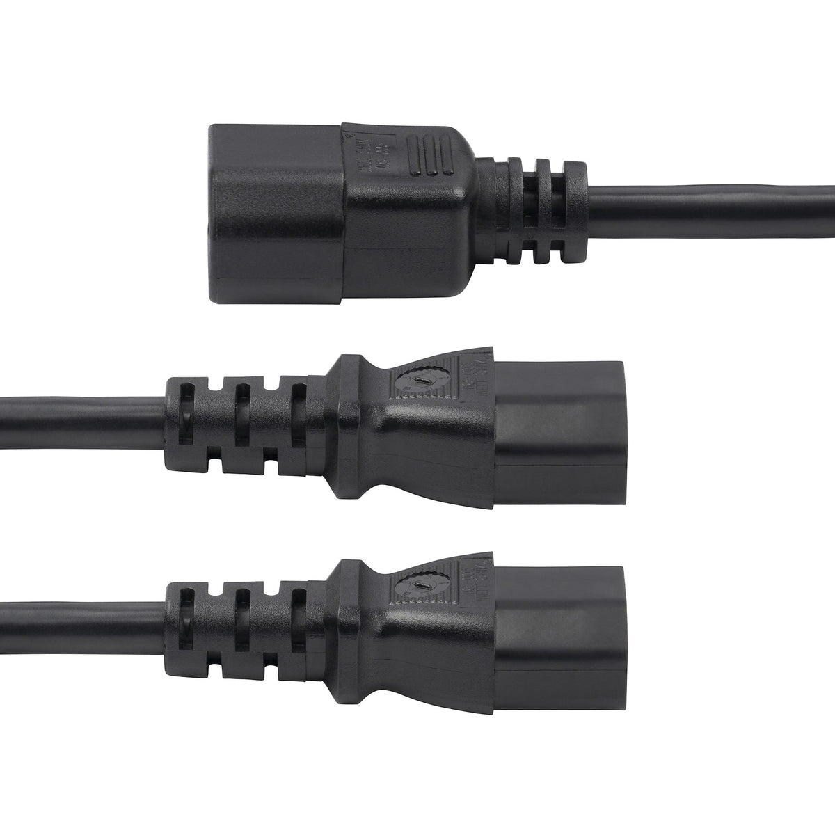 STARTECH power cable Black 1,8 m C14 coupler 2 x C13 coupler (8723-8600-POWER-CORD) - Cartouches Certifiees