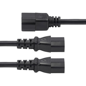 STARTECH power cable Black 1,8 m C14 coupler 2 x C13 coupler (8723-8600-POWER-CORD) - Cartouches Certifiees