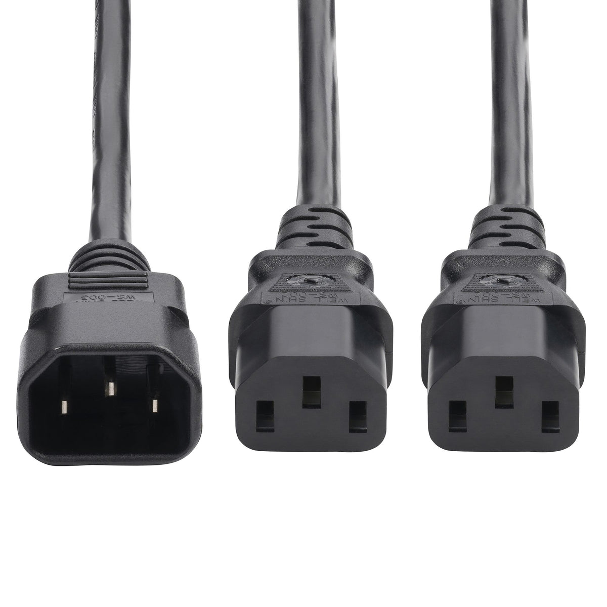 STARTECH power cable Black 1,8 m C14 coupler 2 x C13 coupler (8723-8600-POWER-CORD) - Cartouches Certifiees