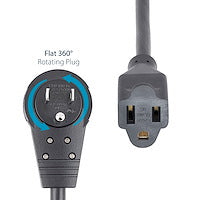 STARTECH power cable Black 1,8 m NEMA 5-15P NEMA 5-15R (RTPAC1016) - Cartouches Certifiees