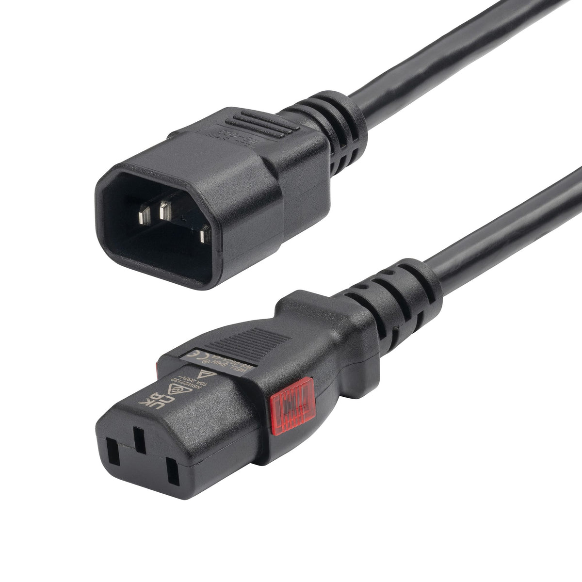 STARTECH power cable Black 3 m C14 coupler C13 coupler (87L3-8A00-POWER-CORD) - Cartouches Certifiees