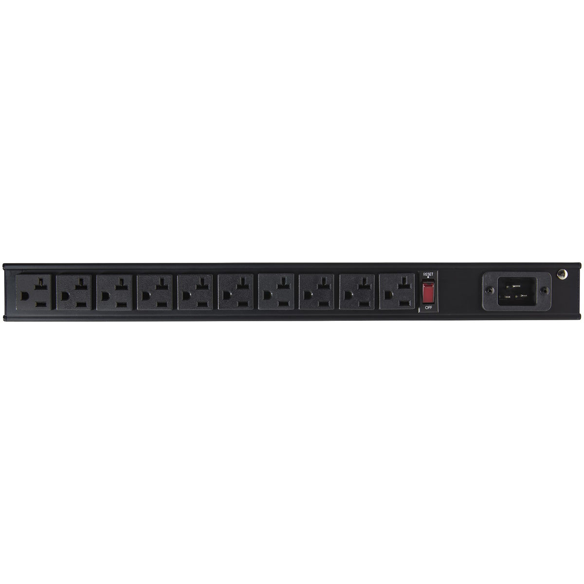 STARTECH power distribution unit (PDU) 10 AC outlet(s) 1U Black (RKPW101920) - Cartouches Certifiees