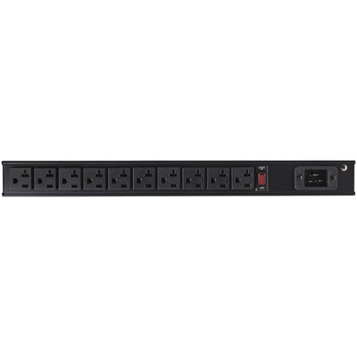 STARTECH power distribution unit (PDU) 10 AC outlet(s) 1U Black (RKPW101920) - Cartouches Certifiees