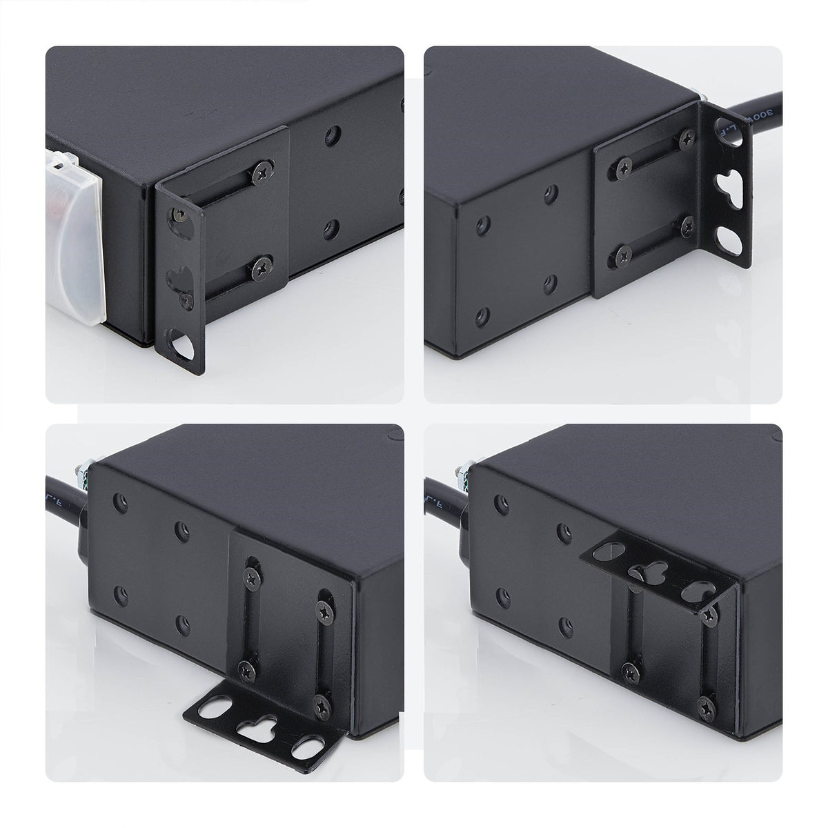 STARTECH power distribution unit (PDU) 14 AC outlet(s) 1U Black (1415B8H-RACK-PDU-SP) - Cartouches Certifiees