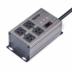 STARTECH power distribution unit (PDU) 4 AC outlet(s) Grey (4N515S8-POWER-STRIP) - Cartouches Certifiees