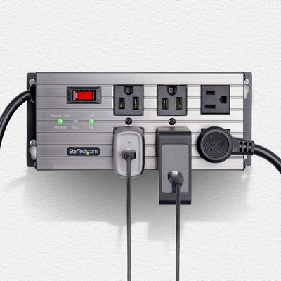 STARTECH power distribution unit (PDU) 6 AC outlet(s) Grey (6N515S8-POWER-STRIP) - Cartouches Certifiees