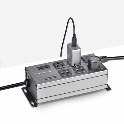 STARTECH power distribution unit (PDU) 6 AC outlet(s) Grey (6N515S8-POWER-STRIP) - Cartouches Certifiees