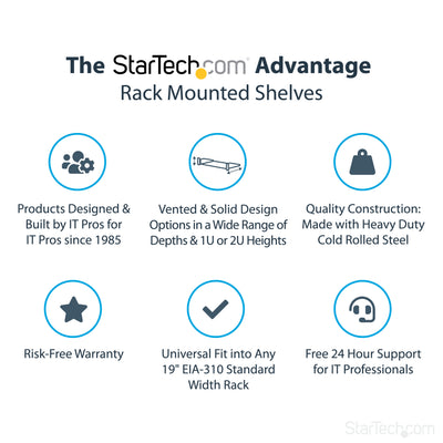 STARTECH rack accessory Rack shelf (CABSHELF116) - Cartouches Certifiees