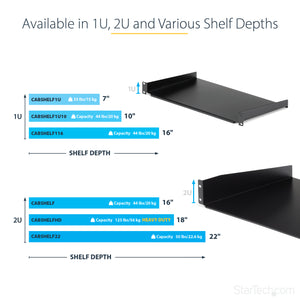 STARTECH rack accessory Shelf (CABSHELF1U) - Cartouches Certifiees