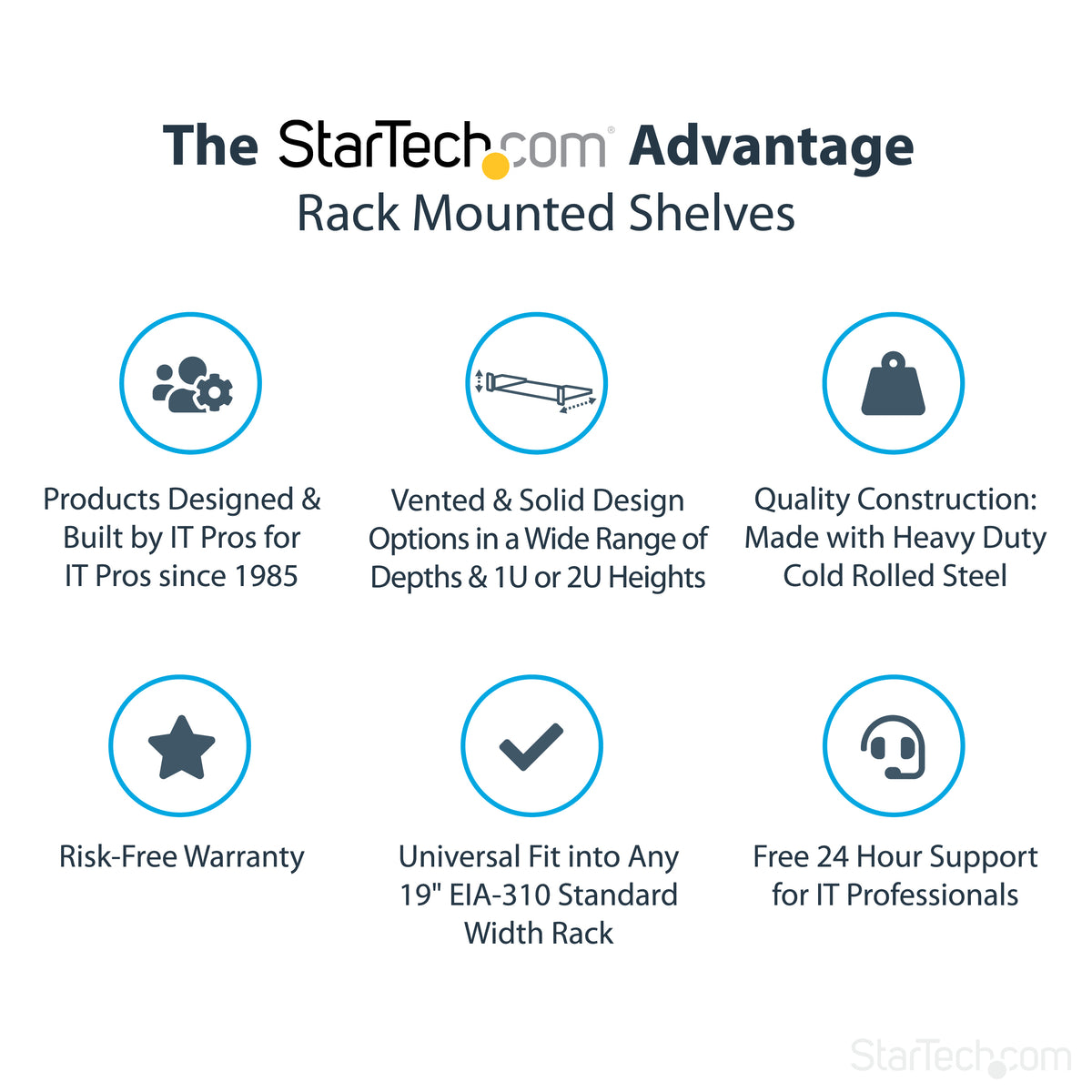STARTECH rack accessory Shelf (CABSHELF1U) - Cartouches Certifiees