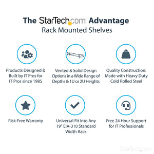 STARTECH rack accessory Shelf (CABSHELF1U) - Cartouches Certifiees