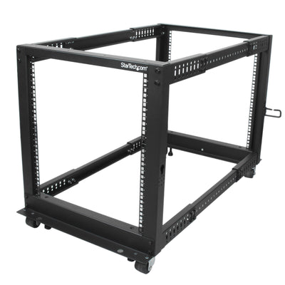 STARTECH rack cabinet 12U Freestanding rack Black (4POSTRACK12U) - Cartouches Certifiees