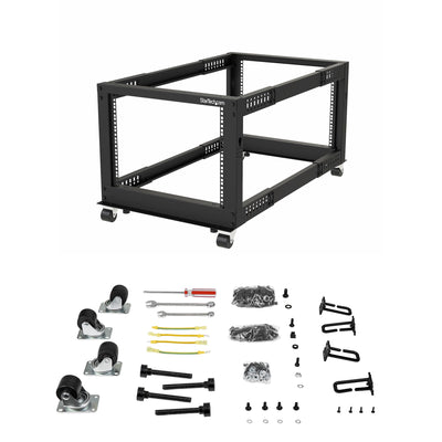 STARTECH rack cabinet 12U Freestanding rack Black (4POSTRACK12U) - Cartouches Certifiees