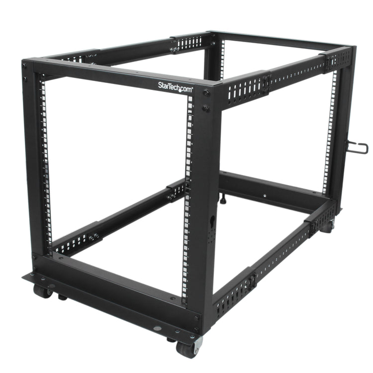 STARTECH rack cabinet 12U Freestanding rack Black (4POSTRACK12U) - Cartouches Certifiees