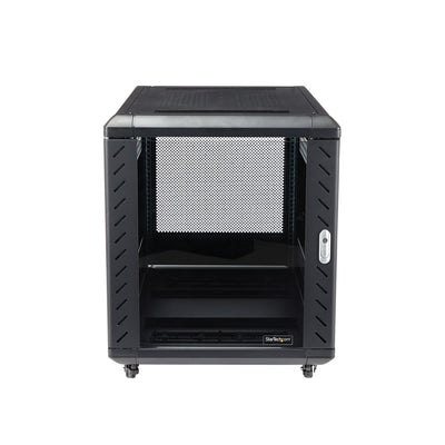 STARTECH rack cabinet 12U Freestanding rack Black (RK1236BKF) - Cartouches Certifiees