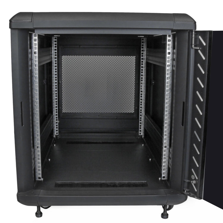 STARTECH rack cabinet 12U Freestanding rack Black (RK1236BKF) - Cartouches Certifiees