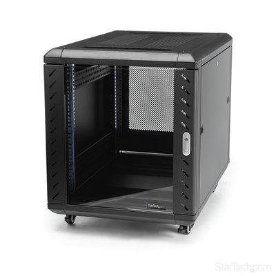 STARTECH rack cabinet 12U Freestanding rack Black (RK1236BKF) - Cartouches Certifiees