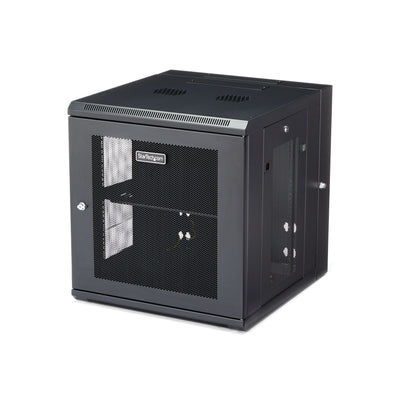 STARTECH rack cabinet 12U Wall mounted rack Black (RK1224WALHM) - Cartouches Certifiees
