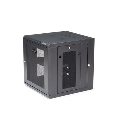 STARTECH rack cabinet 12U Wall mounted rack Black (RK1224WALHM) - Cartouches Certifiees