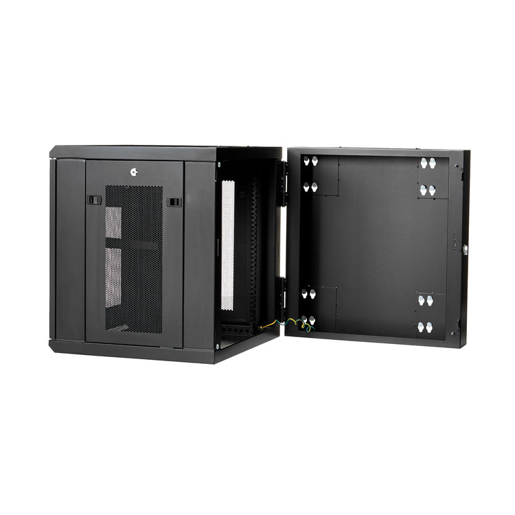 STARTECH rack cabinet 12U Wall mounted rack Black (RK1224WALHM) - Cartouches Certifiees