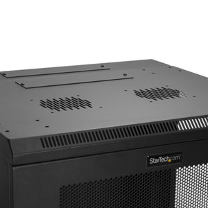 STARTECH rack cabinet 12U Wall mounted rack Black (RK1224WALHM) - Cartouches Certifiees