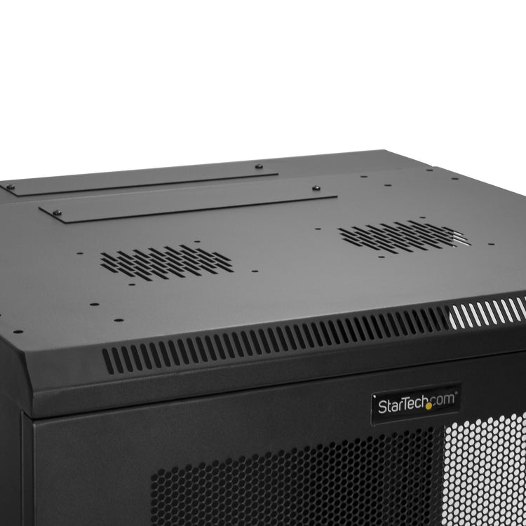 STARTECH rack cabinet 12U Wall mounted rack Black (RK1224WALHM) - Cartouches Certifiees