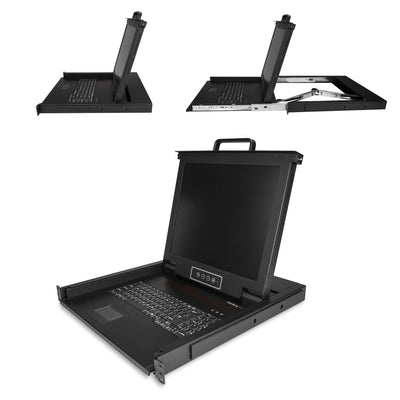 STARTECH rack console 43,2 cm (17") 1280 x 1024 pixels Steel 1U (RKCONS1701) - Cartouches Certifiees