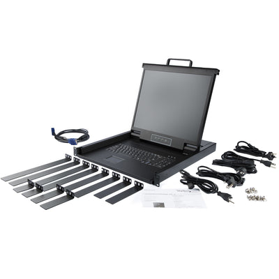 STARTECH rack console 43,2 cm (17") 1280 x 1024 pixels Steel 1U (RKCONS1701) - Cartouches Certifiees