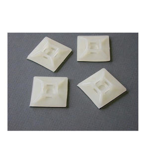 STARTECH Self-adhesive Cable Tie Mounts - Pkg. of 100 White (HC102) - Cartouches Certifiees