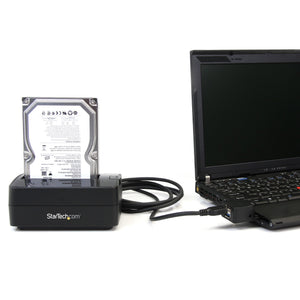 STARTECH storage drive docking station USB 3.2 Gen 1 (3.1 Gen 1) Type-B Black (SATDOCKU3S) - Cartouches Certifiees