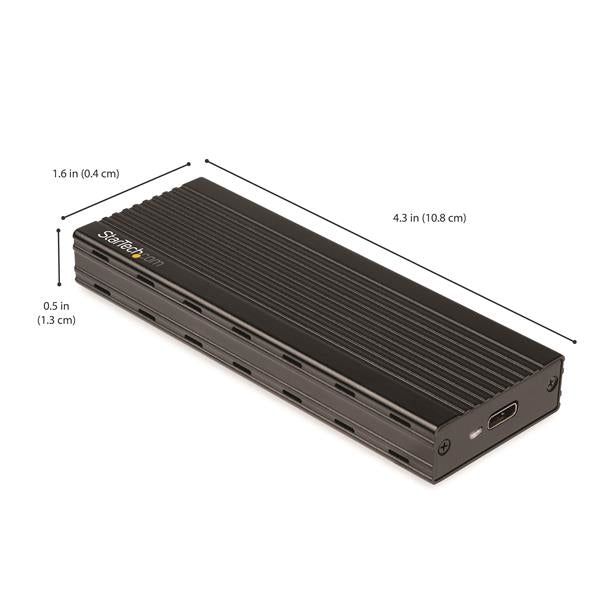 STARTECH storage drive enclosure SSD enclosure Black M.2 (M2E1BMU31C) - Cartouches Certifiees