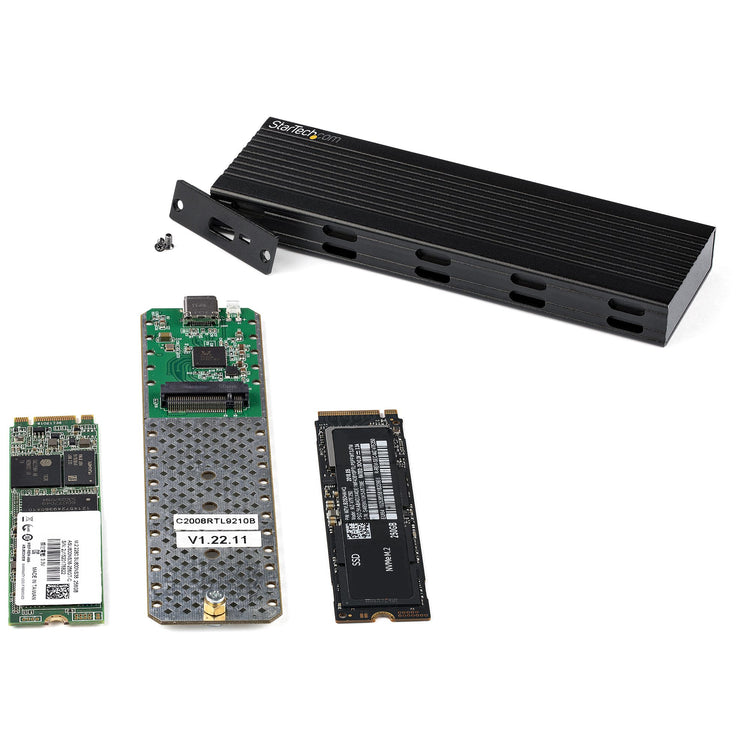 STARTECH storage drive enclosure SSD enclosure Black M.2 (SM2E1BMU31C) - Cartouches Certifiees