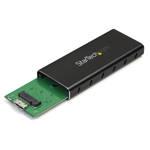 STARTECH storage drive enclosure SSD enclosure Black, Silver M.2 (SM21BMU31C3) - Cartouches Certifiees