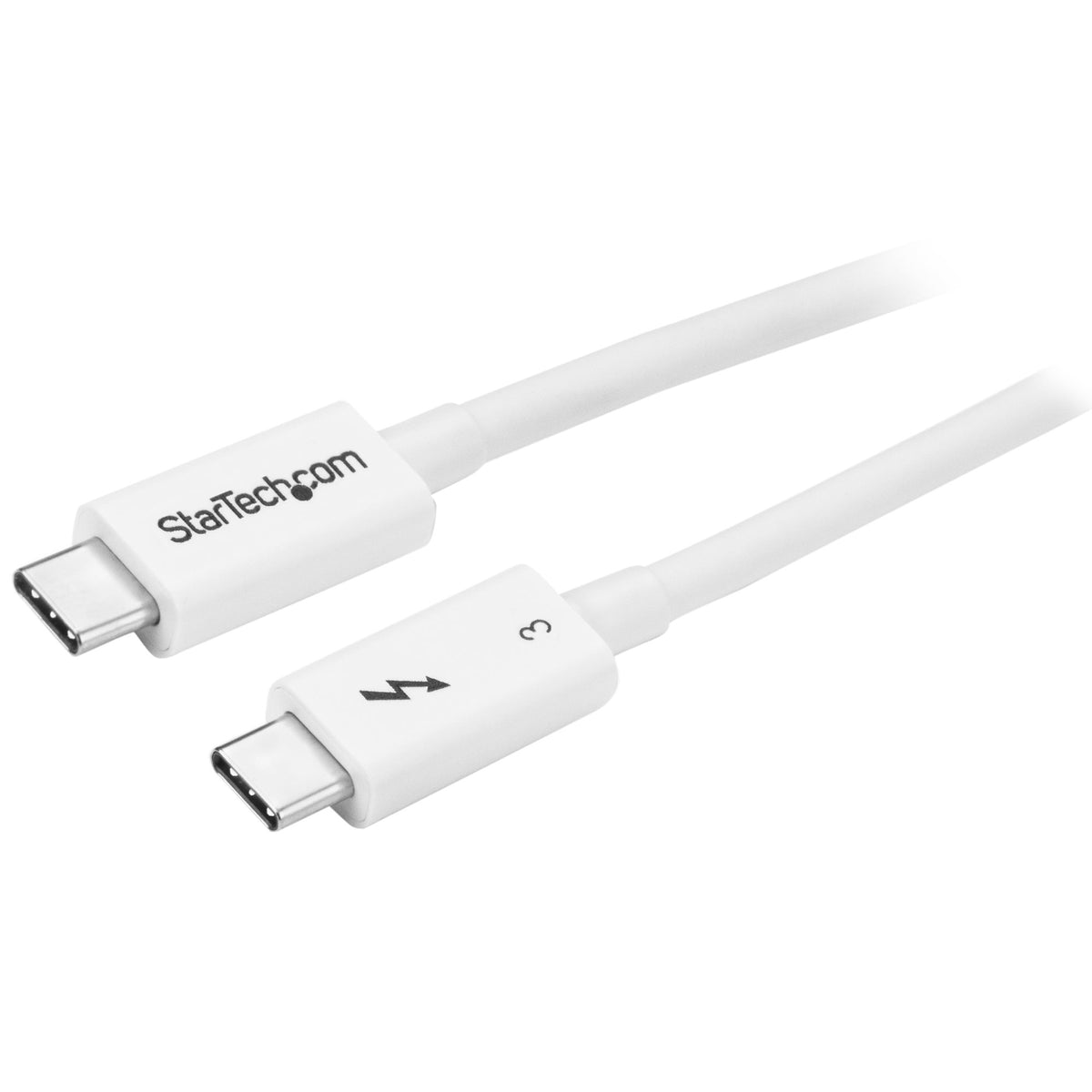 STARTECH Thunderbolt cable 0,5 m 40 Gbit/s White (TBLT34MM50CW) - Cartouches Certifiees