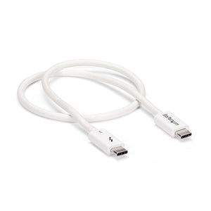 STARTECH Thunderbolt cable 0,5 m 40 Gbit/s White (TBLT34MM50CW) - Cartouches Certifiees