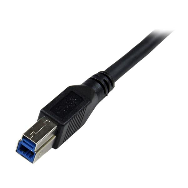 STARTECH USB 3.0A - USB 3.0B, 1m USB cable USB 3.2 Gen 1 (3.1 Gen 1) USB A Micro-USB B 5 Gbit/s Black (USB3SAB1MRA) - Cartouches Certifiees