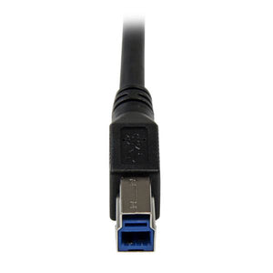 STARTECH USB 3.0A - USB 3.0B, 1m USB cable USB 3.2 Gen 1 (3.1 Gen 1) USB A Micro-USB B 5 Gbit/s Black (USB3SAB1MRA) - Cartouches Certifiees