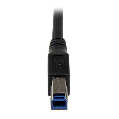STARTECH USB 3.0A - USB 3.0B, 1m USB cable USB 3.2 Gen 1 (3.1 Gen 1) USB A Micro-USB B 5 Gbit/s Black (USB3SAB1MRA) - Cartouches Certifiees