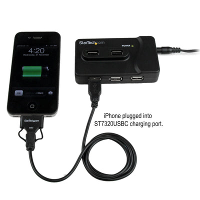 STARTECH USB 3.2 Gen 1 (3.1 Gen 1) Type-B 4800 Mbit/s Black (ST7320USBC) - Cartouches Certifiees