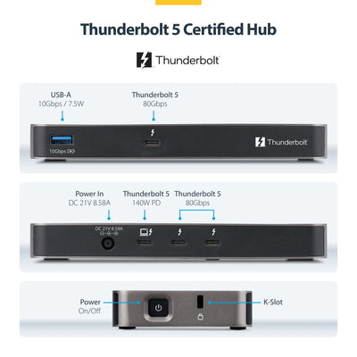 STARTECH USB-C/USB-A TO M.2 NVME DOCK ADAPTER SUPPORTS UP TO 10GBPS; DRIVERLESS SETUP FOR (1USB3-NVME-DOCK) - Cartouches Certifiees