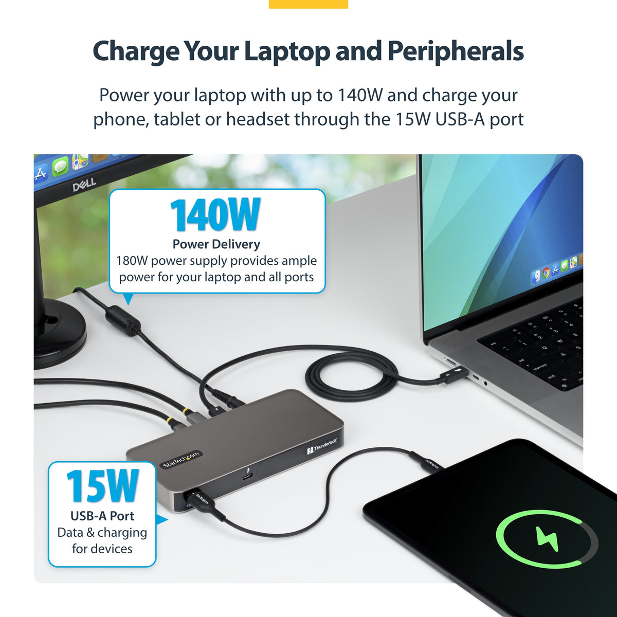 STARTECH USB-C/USB-A TO M.2 NVME DOCK ADAPTER SUPPORTS UP TO 10GBPS; DRIVERLESS SETUP FOR (1USB3-NVME-DOCK) - Cartouches Certifiees