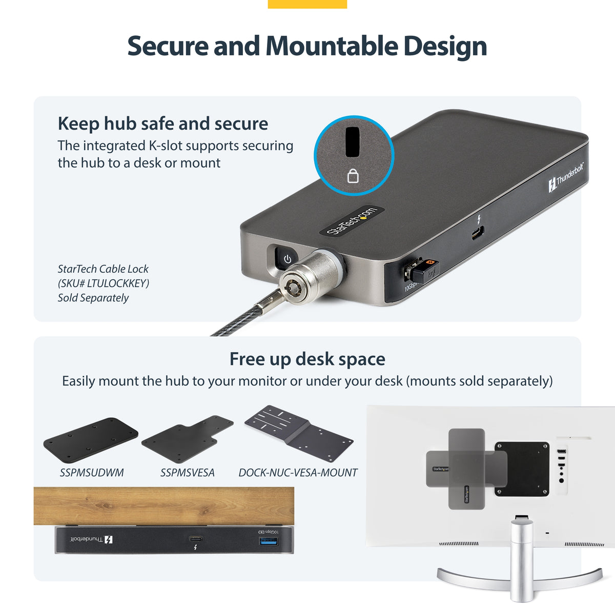 STARTECH USB-C/USB-A TO M.2 NVME DOCK ADAPTER SUPPORTS UP TO 10GBPS; DRIVERLESS SETUP FOR (1USB3-NVME-DOCK) - Cartouches Certifiees