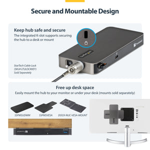 STARTECH USB-C/USB-A TO M.2 NVME DOCK ADAPTER SUPPORTS UP TO 10GBPS; DRIVERLESS SETUP FOR (1USB3-NVME-DOCK) - Cartouches Certifiees
