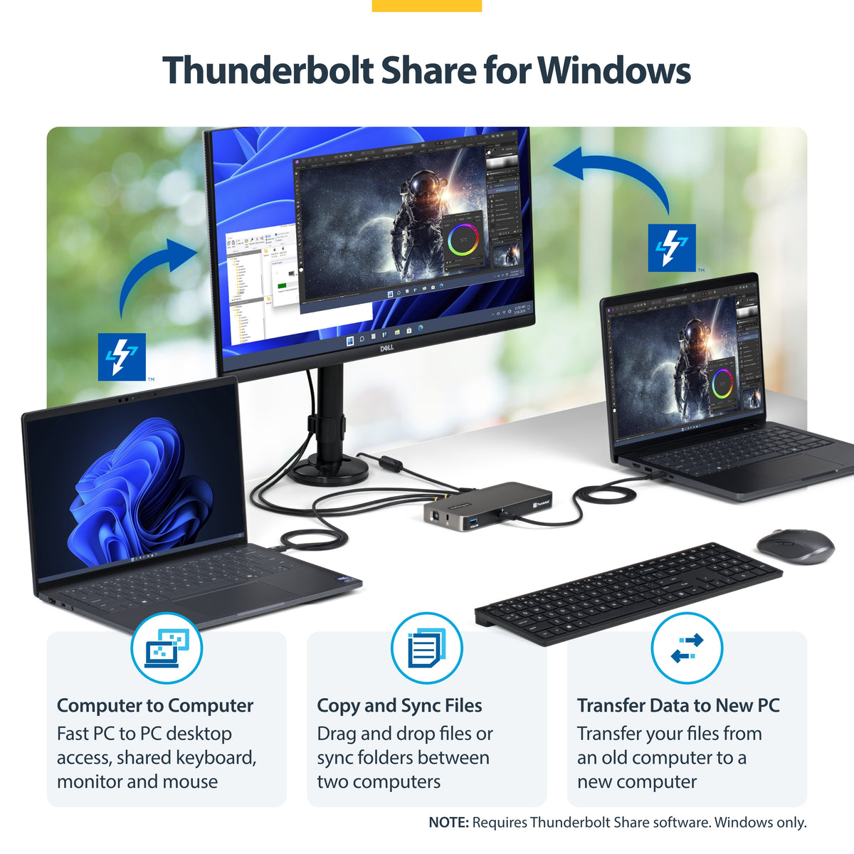 STARTECH USB-C/USB-A TO M.2 NVME DOCK ADAPTER SUPPORTS UP TO 10GBPS; DRIVERLESS SETUP FOR (1USB3-NVME-DOCK) - Cartouches Certifiees
