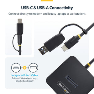 STARTECH USB-C/USB-A TO M.2 NVME DOCK ADAPTER SUPPORTS UP TO 10GBPS; DRIVERLESS SETUP FOR (1USB3-NVME-DOCK) - Cartouches Certifiees